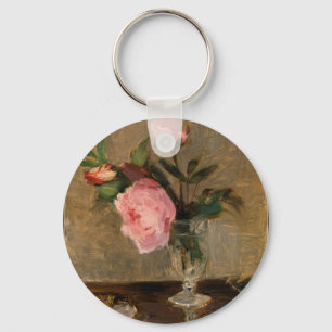Peonier Berthe Morisot Fine Art Nyckelring