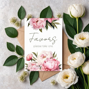 Peonier för vattenfärgad elegant, ta en poster