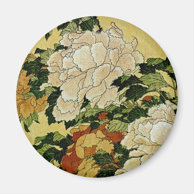 Peonier och Butterfly Magnet (Framsidan)