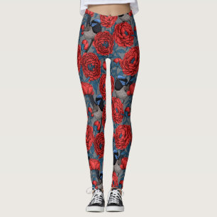 Peonier och ryssar leggings