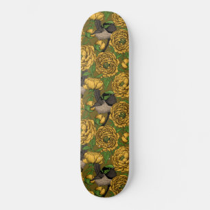 Peonier och ryssar mini skateboard bräda 18,5 cm