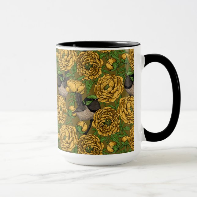 Peonier och ryssar mugg (Höger)