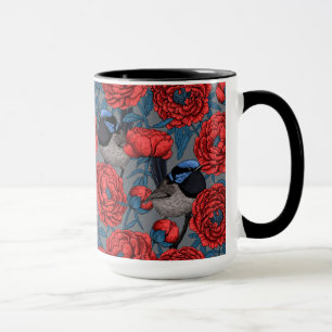 Peonier och ryssar mugg