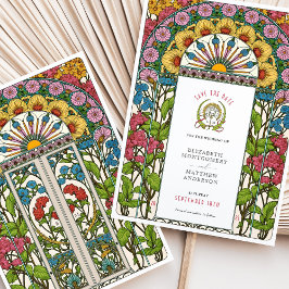 Peonier, Ro & Sol Art nouveau Spara datumet Inbjudningar