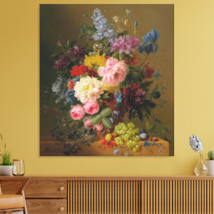 Peonier, tulpaner, Ro och iriser - A. Bloemers Canvastryck