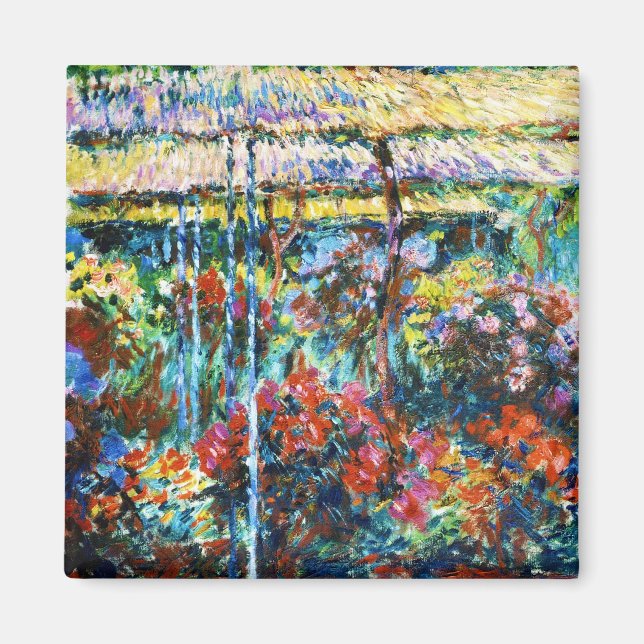 Peonies, 1887 Claude Monet coola, gammal, mästare Magnet (Framsidan)