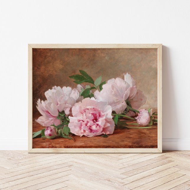 Peonies | Alexandre Gamba de Preydour Poster (Skapare uppladdad)