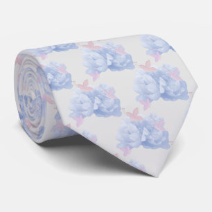Peonies and Butterflies Tie Slips
