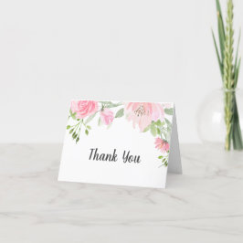 peonies Baby Shower Tack för ditt kort