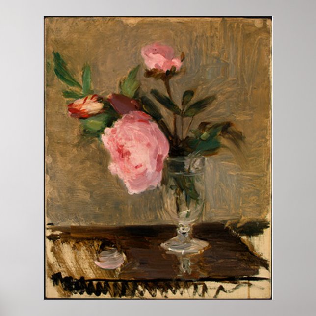 Peonies Berthe Morisot Fine Art Poster (Framsidan)