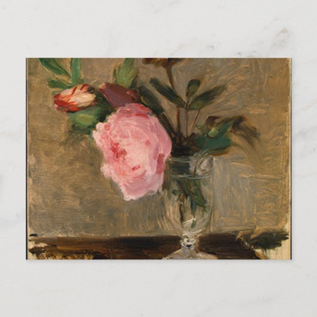 Peonies Berthe Morisot Fine Art Vykort (Framsida)