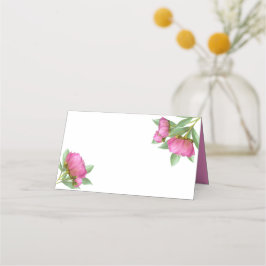 Peonies Blank Place Cards Placeringskort