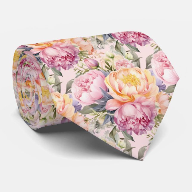Peonies Blommigt Peony Flowers Slips (Rullad)