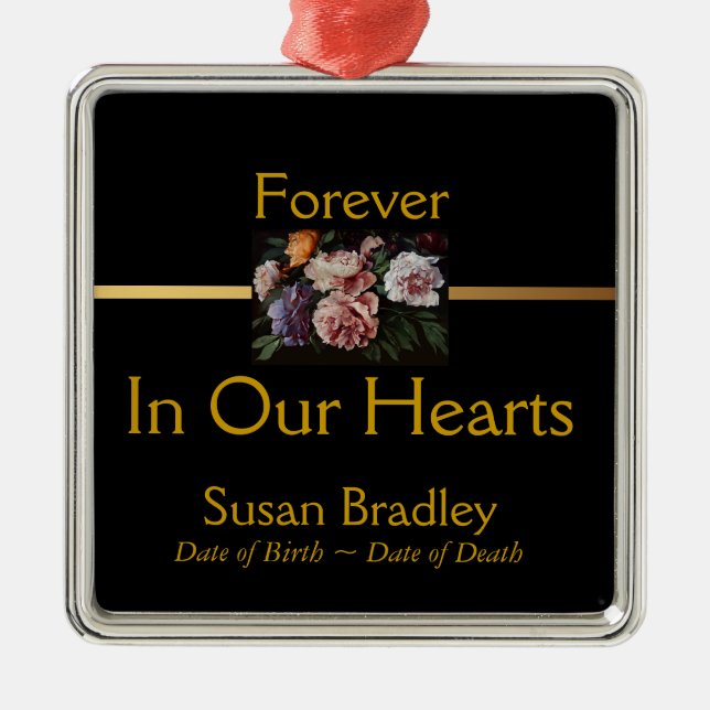 Peonies by Anselm Feuerbach Personlig Ornament (Framsidan)