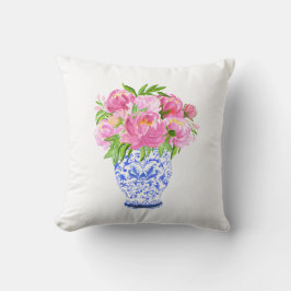 Peonies Chinoiserie Vas Kudde