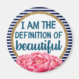 Peonies definition av vacker uppmuntran magnet