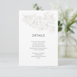 Peonies elegant Blomhörn Tilläggskort