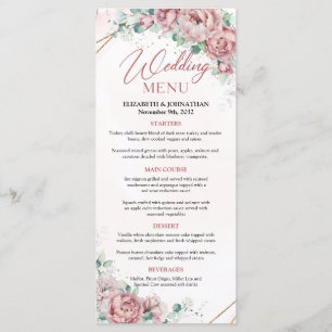 peonies eucalyptus faux guld ram meny