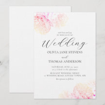 Peonies Guld Elegant Modern Classic Blommigt Bröll