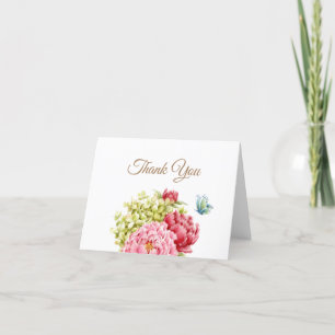 Peonies Hydrangea, tack för att du har blankt kort