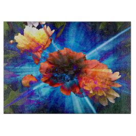 Peonies in Blue Light