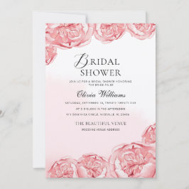 Peonies Inbjudningskort för möhippan