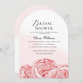 Peonies Inbjudningskort för möhippan