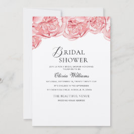 Peonies Inbjudningskort för möhippan