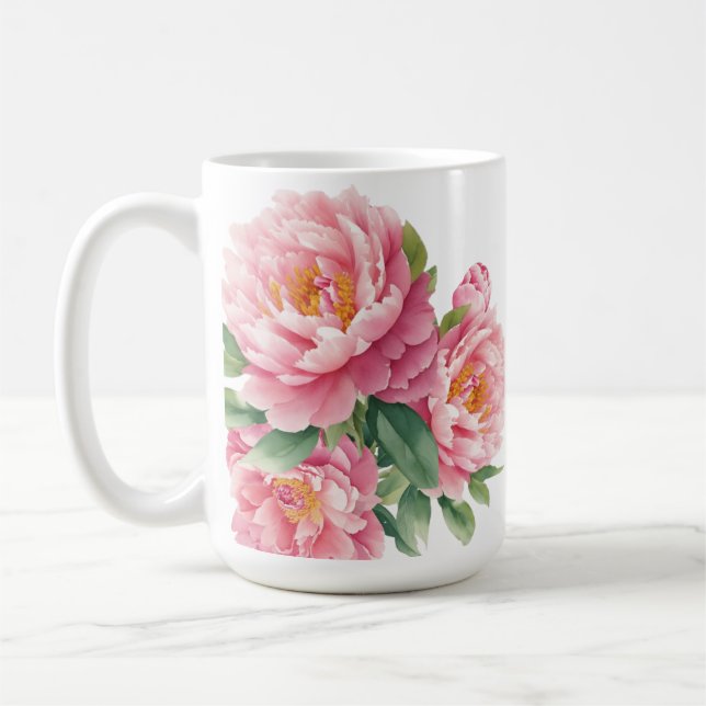 Peonies Kaffemugg (Vänster)
