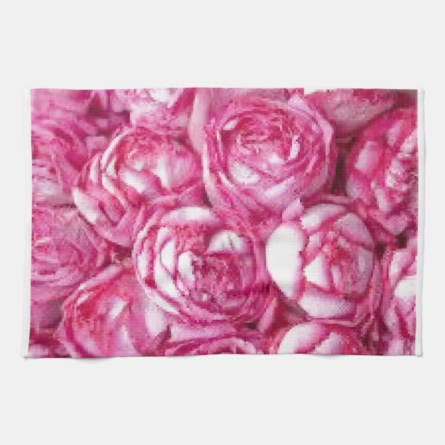 Peonies Kitchen Towel Kökshandduk (Horisontell)
