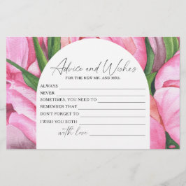 Peonies - Möhippa Advice och Önskemål Brevpapper