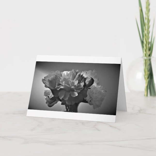 Peonies/Noir, kort (Framsida)