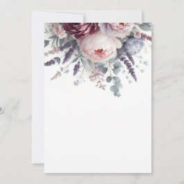 Peonies och Lavender Inbjudningar