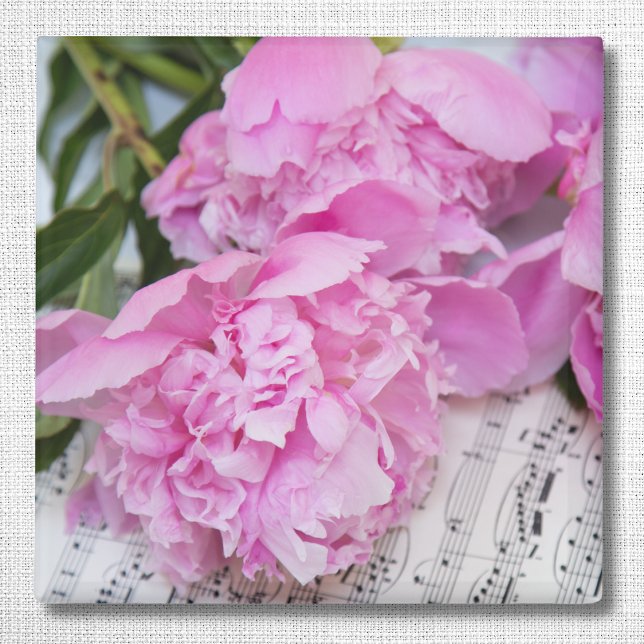 Peonies on Piano Lakan Music Magnet (Skapare uppladdad)