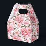 Peonies Print Party Treat Box Presentaskar<br><div class="desc">Parti-rutan visas med en fin blommigt av rosa peonies. Anpassa det här objektet eller köp som det är. Tips! Lägg till dina underbara behandlingar och lägg till lite festligt band. Licensierad bild</div>