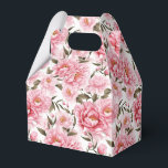 Peonies Print Party Treat Box Presentaskar<br><div class="desc">Parti-rutan visas med en fin blommigt av rosa peonies. Anpassa det här objektet eller köp som det är. Tips! Lägg till dina underbara behandlingar och lägg till lite festligt band. Licensierad bild</div>