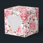 Peonies Print Party Treat Box Presentaskar<br><div class="desc">Parti-rutan visas med en fin blommigt av rosa peonies. Anpassa det här objektet eller köp som det är. Tips! Lägg till dina underbara behandlingar och lägg till lite festligt band. Licensierad bild</div>
