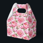 Peonies Print Party Treat Box Presentaskar<br><div class="desc">Parti-rutan visas med en fin blommigt av rosa peonies. Anpassa det här objektet eller köp som det är. Tips! Lägg till dina underbara behandlingar och lägg till lite festligt band. Licensierad bild</div>