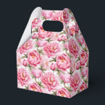 Peonies Print Party Treat Box Presentaskar<br><div class="desc">Parti-rutan visas med en fin blommigt av rosa peonies. Anpassa det här objektet eller köp som det är. Tips! Lägg till dina underbara behandlingar och lägg till lite festligt band. Licensierad bild</div>
