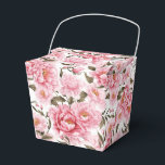Peonies Print Party Treat Box Presentaskar<br><div class="desc">Parti-rutan visas med en fin blommigt av rosa peonies. Anpassa det här objektet eller köp som det är. Tips! Lägg till dina underbara behandlingar och lägg till lite festligt band. Licensierad bild</div>
