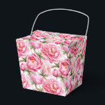 Peonies Print Party Treat Box Presentaskar<br><div class="desc">Parti-rutan visas med en fin blommigt av rosa peonies. Anpassa det här objektet eller köp som det är. Tips! Lägg till dina underbara behandlingar och lägg till lite festligt band. Licensierad bild</div>