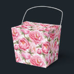 Peonies Print Party Treat Box Presentaskar<br><div class="desc">Parti-rutan visas med en fin blommigt av rosa peonies. Anpassa det här objektet eller köp som det är. Tips! Lägg till dina underbara behandlingar och lägg till lite festligt band. Licensierad bild</div>