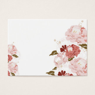 Peonies profile card visitkort