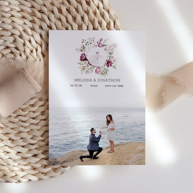 Peonies Rosa Burgundy Blommigt-bild Spara datum Spara Datumet (Skapare uppladdad)