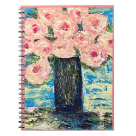 Peonies Spiral Notebook Anteckningsbok