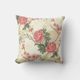 Peonies trowalls -vintage blommigt kudde