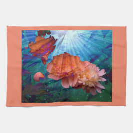 Peonies under Vatten Kökshandduk