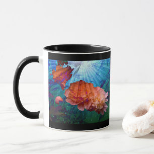 Peonies under Vatten Mugg