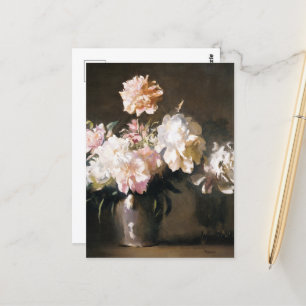 Peonies vas vykort