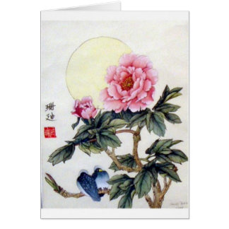 Peony02c Hälsningskort